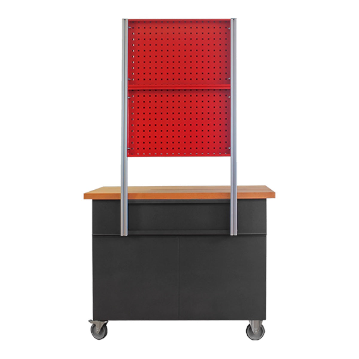 Tool trolley with cupboard attachment