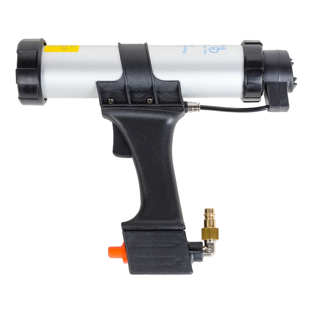 Compressed air gun for cartridges