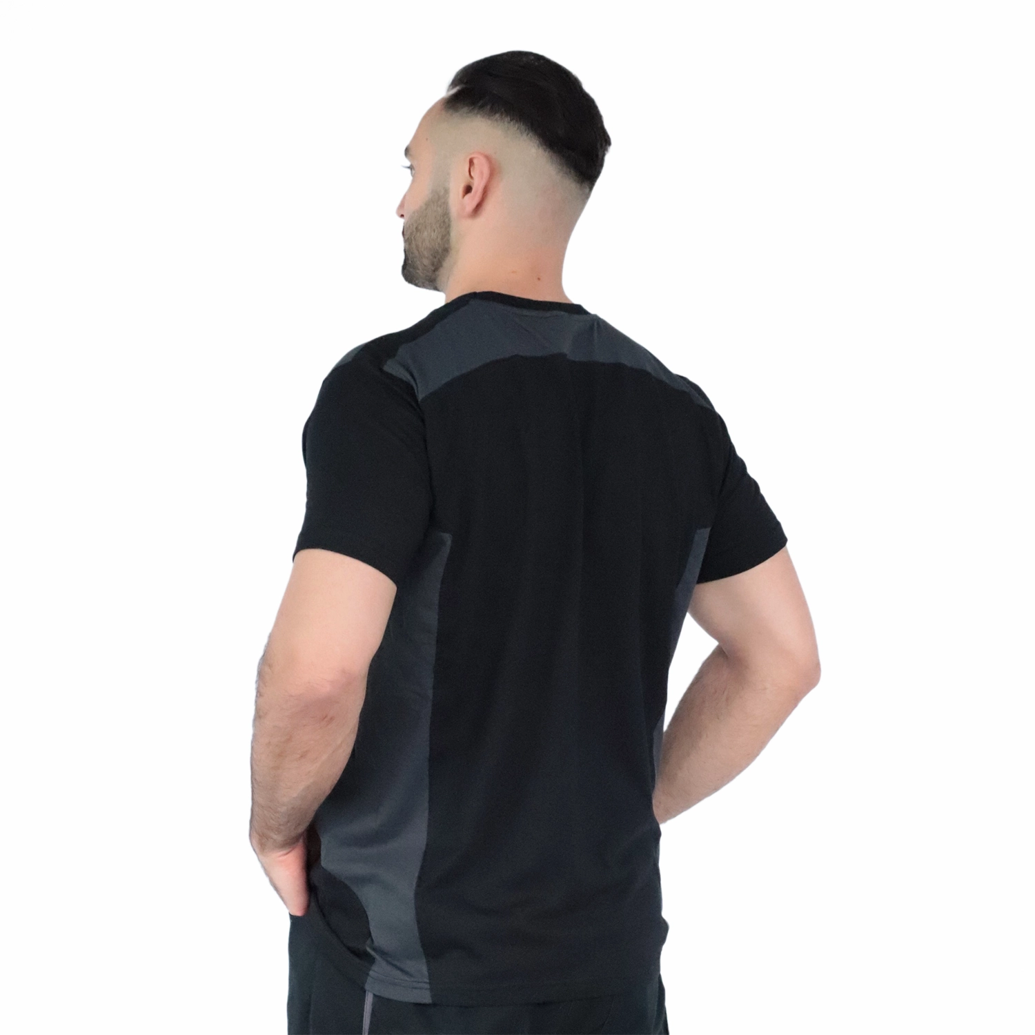 Workwear BIO T-Shirt Logo Stick Grau
