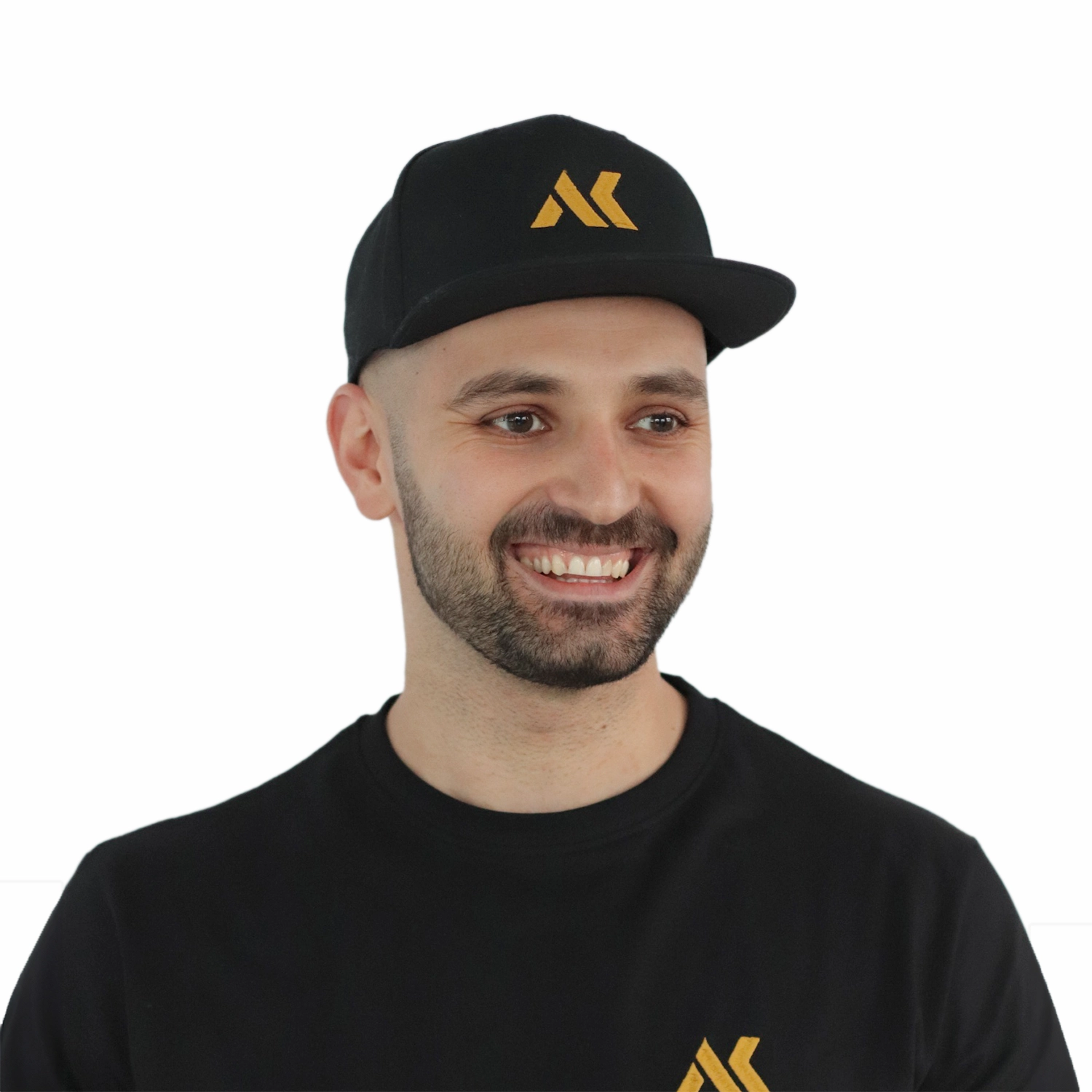 Snapback Kappe Logo Stick Gold