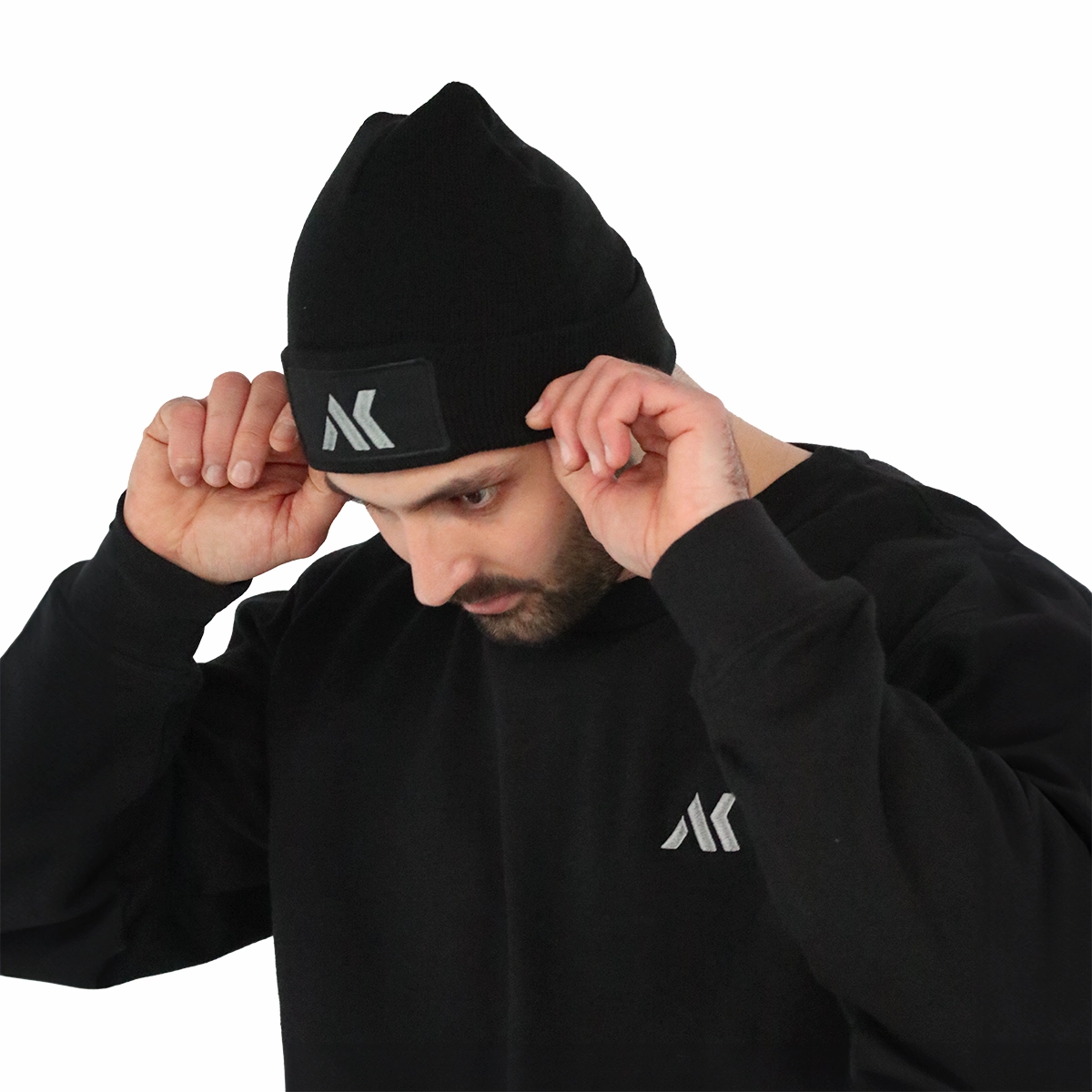 Mütze Logo Stick Grau