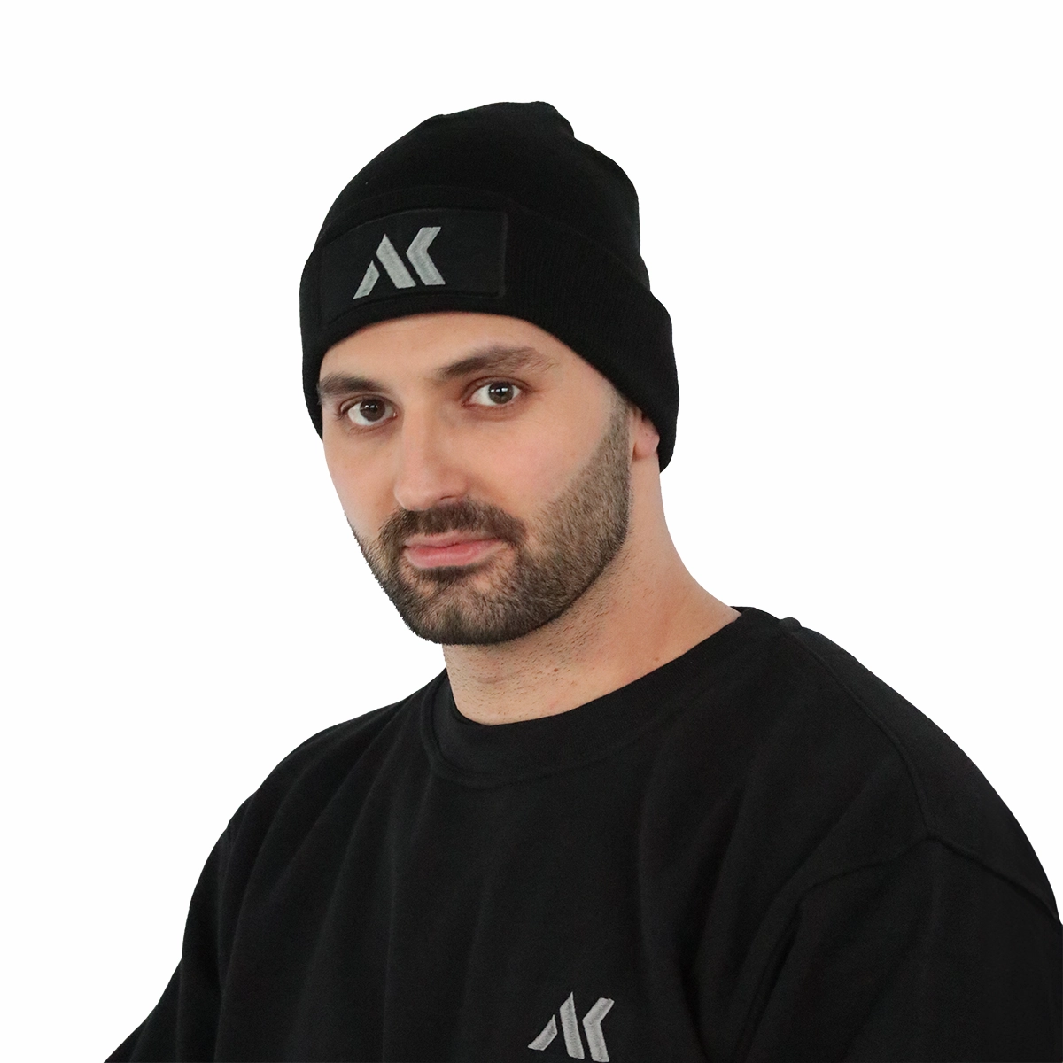 Mütze Logo Stick Grau