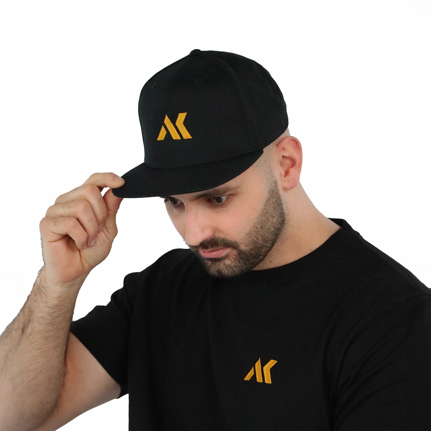 Snapback Kappe Logo Stick Gold