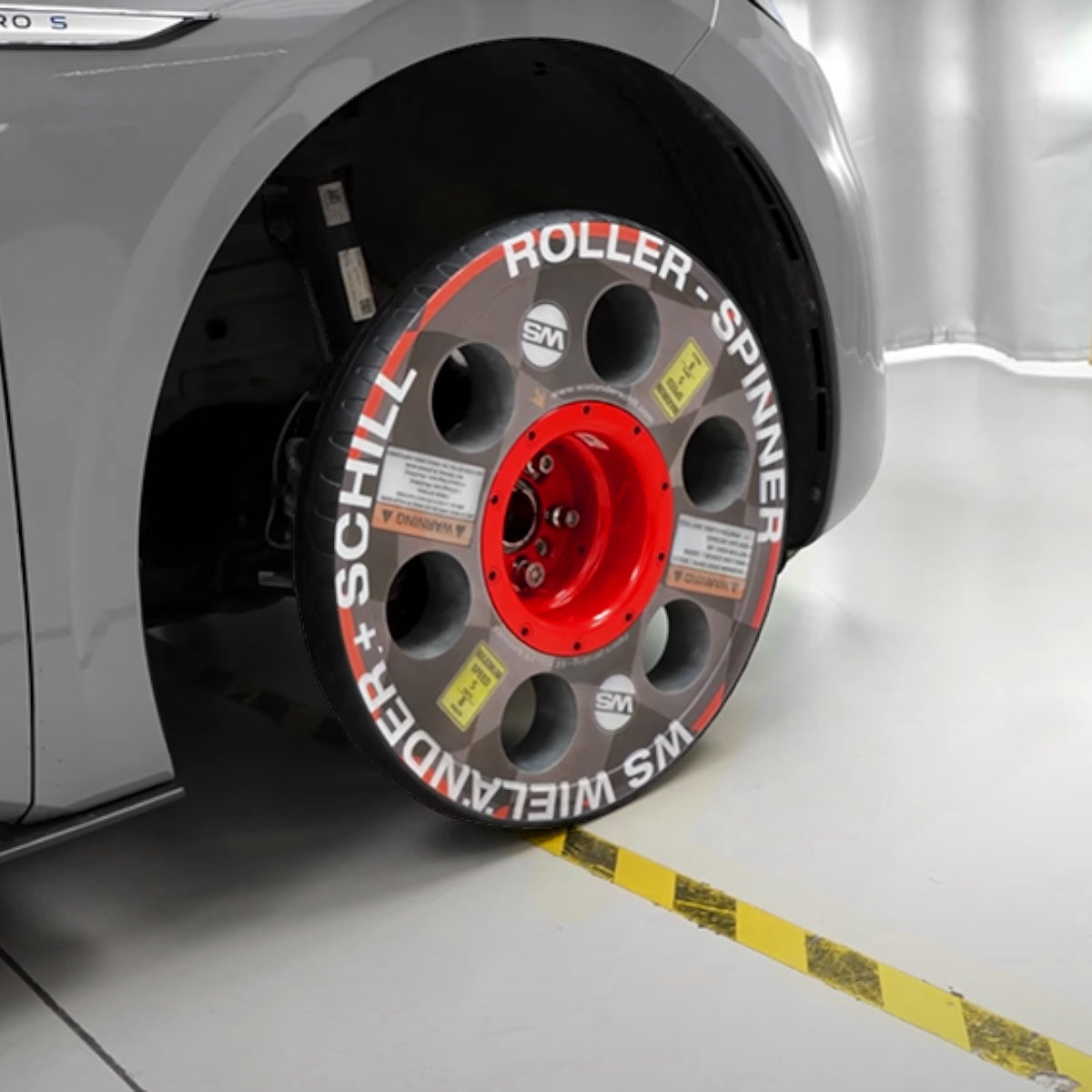 WS roller spinner 5/6 painting wheel, spare wheel and maneuvering ai